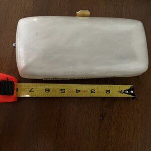 Mother of Pearl or Marble White Style Evening Clutch